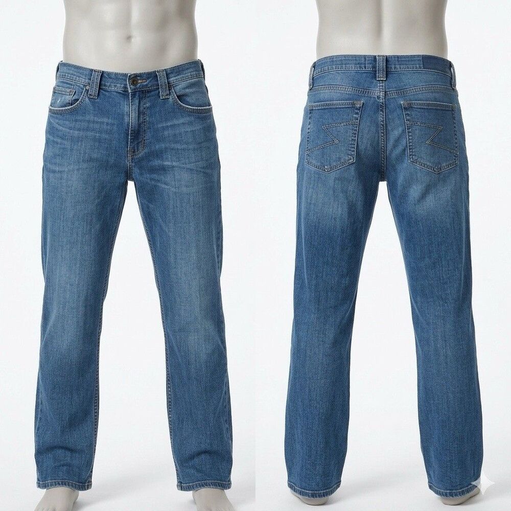 Rock & Republic Jeans Men's 38x32 Blue Relaxed Straight Leg Denim Y2K Pants 38